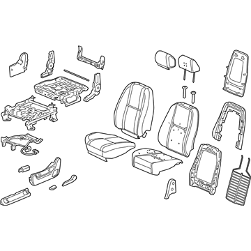 Chevy 25826292 Seat Assembly