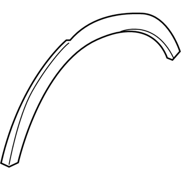 GM 96660210 Wheel Opening Molding, Black