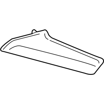 GM 84165556 Upper Trim, Black, Driver Side