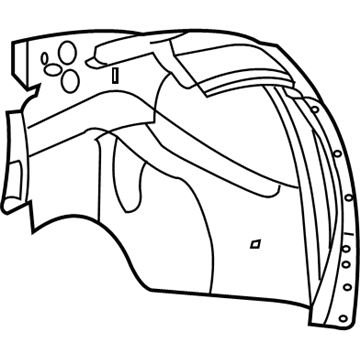 Chevy Traverse Fender Splash Shield - 22850701