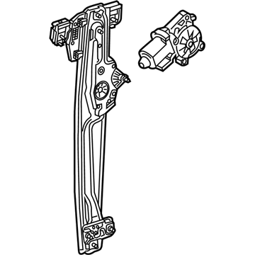 GM 84043806 Window Regulator, Rear Driver Side