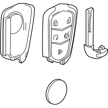 Cadillac 13544044 TRANSMITTER,REMOTE CONTROL DOOR LOCK & THEFT DETERRENT(LABELED 13544044, 13510236)