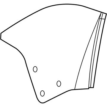 GM 13366909 Quarter Glass, Driver Side