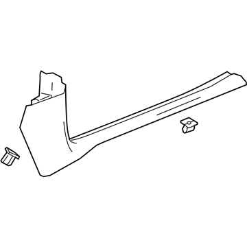 GM 23311821 Front Sill Plate, Black, Passenger Side