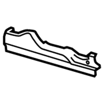 GM 22752040 Track Cover, Titanium, Front