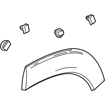 Chevy 42810381 Wheel Opening Molding