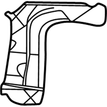 GM 12380427 Corner Panel Upper Reinforcement, Rear Driver Side