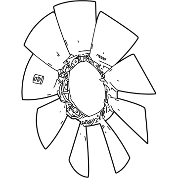 GMC Radiator fan - 84012677
