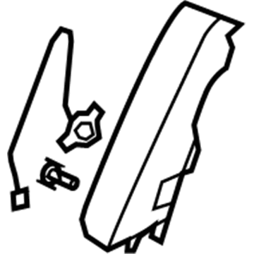Hummer 25897899 Windshield Pillar Trim