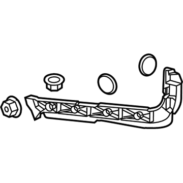 GM 23497131 Side Retainer, Rear Driver Side