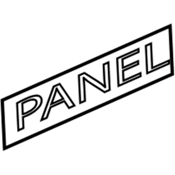 GM 25837519 Nameplate, Rear