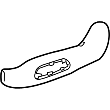 GM 84072830 Track Cover, Black, Front Driver Side