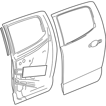 GM 23360174 Door Shell, Driver Side