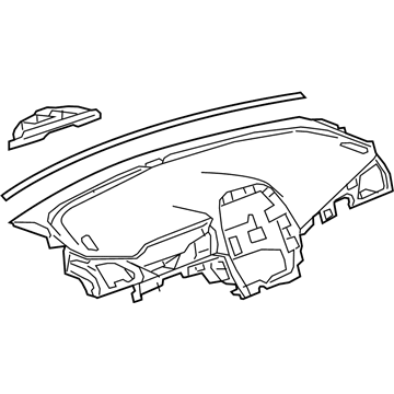 Chevy Dash Panel Vent Portion Covers - 42450355