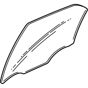 Cadillac 21998123 Door Glass
