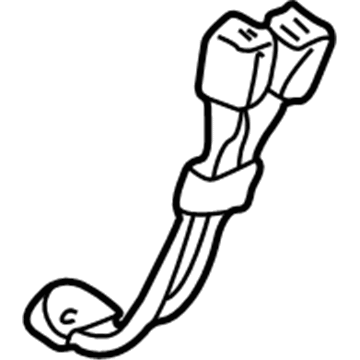 GM 12384122 Lap Belt, Front Passenger Side