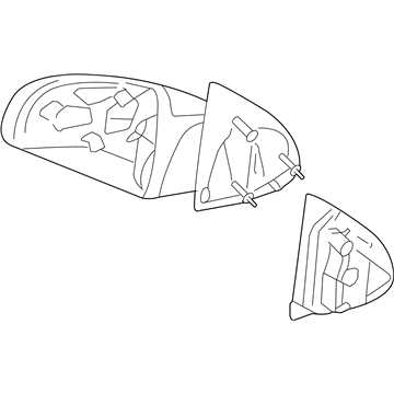 Chevy Cobalt Mirror Cover - 25831894