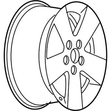 2008 Saturn Aura Spare Wheel - 9595925