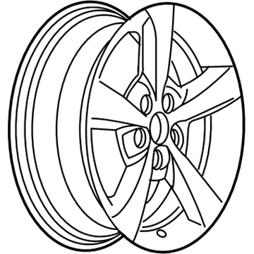 2012 Chevy Malibu Spare Wheel - 9596799