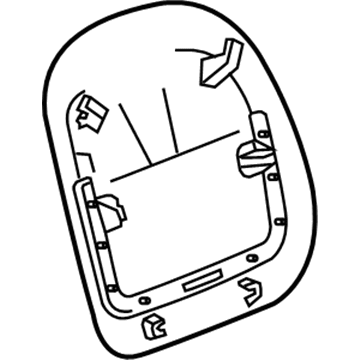 Buick 20820043 Seat Back Panel