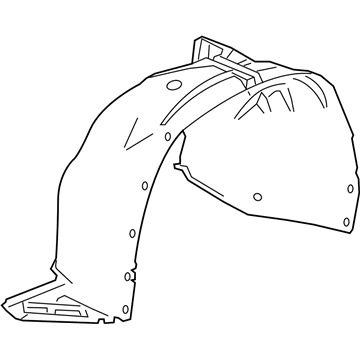 Chevy Traverse Fender Splash Shield - 87844736