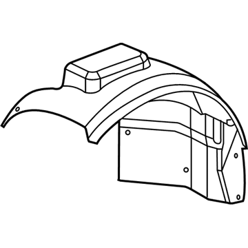 Cadillac SRX Fender Splash Shield - 15829491