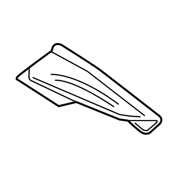 GM 84574458 Side Trim, Black, Driver Side