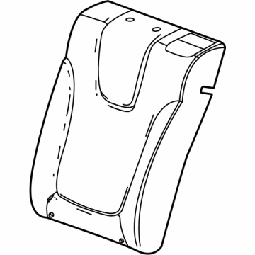 GM 42594189 Seat Back Cover, Black, Rear Driver Side