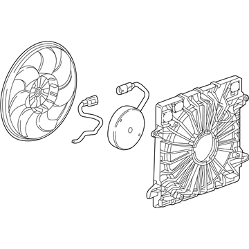 GMC Radiator fan - 85159684