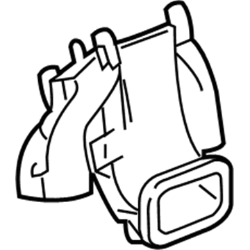 GM 23412928 Center Duct, Rear
