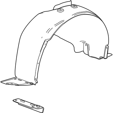 Chevy Cruze Limited Fender Splash Shield - 95472793