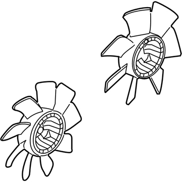 Cadillac CTS A/C Condenser Fan - 19129773