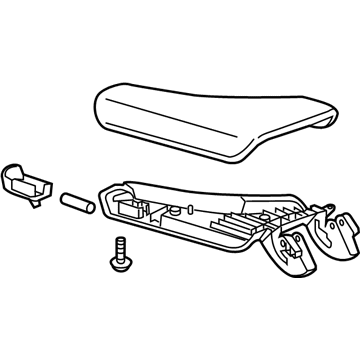 GM 23409191 Armrest Assembly, Black