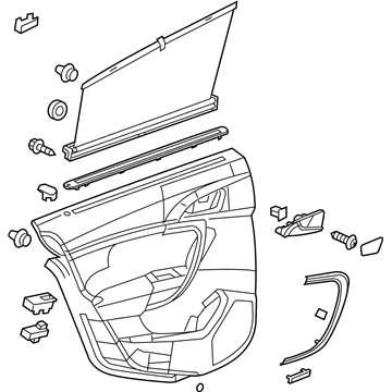 GM 23110533 Door Trim Panel, Rear Driver Side