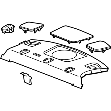 GM 25768916 Package Tray Trim, Rear