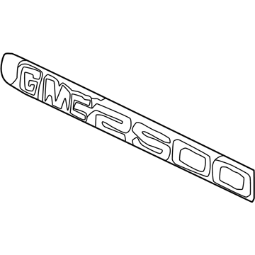 GM 15114051 Nameplate, Front