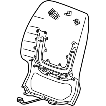 Cadillac 23392530 Seat Back Panel