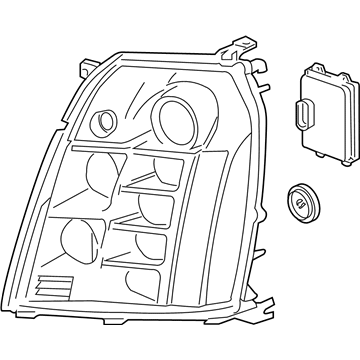 Cadillac 84086145 Headlamp Assembly