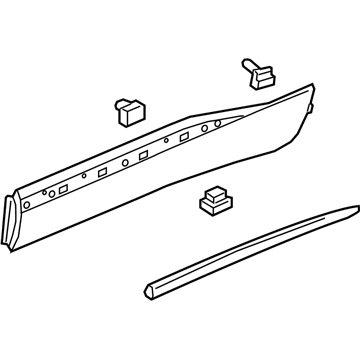 Chevy Traverse Door Moldings - 84913608