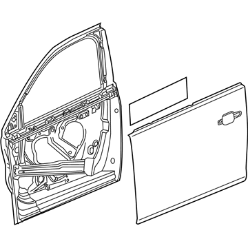 GM 22953622 Door Shell, Front Driver Side