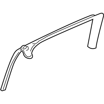 GM 15264049 Window Trim, Gray, Rear Passenger Side