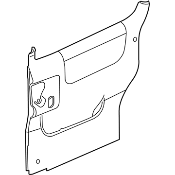 GM 15247779 Door Trim Panel, Gray, Passenger Side