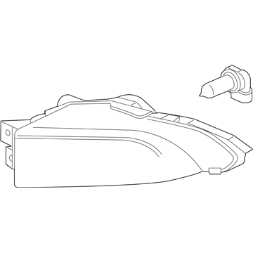 GM 22950978 Fog Lamp Assembly, Front Passenger Side