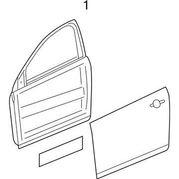 GM 23489911 Door Shell, Front Driver Side
