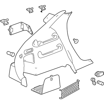 Chevy 15144974 Lower Quarter Trim