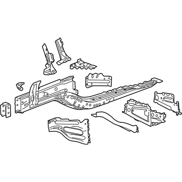GM 23222828 Lower Rail Assembly, Front Driver Side