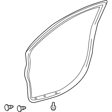 2009 Pontiac Vibe Door Seal - 19184152