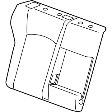 GM 42341786 Seat Back Cover, Black, Rear