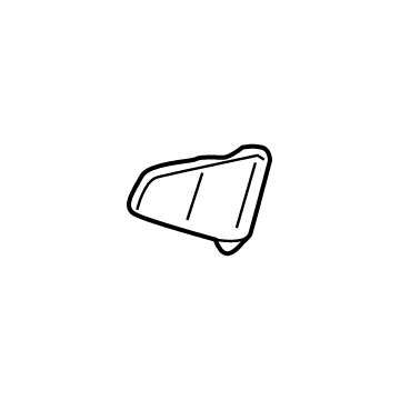 GM 84011111 Lower Quarter Trim Plug, Gray, Passenger Side