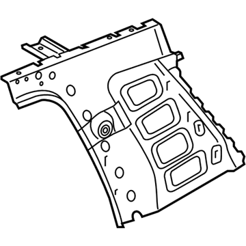 GM 23122133 Upper Quarter Panel, Driver Side